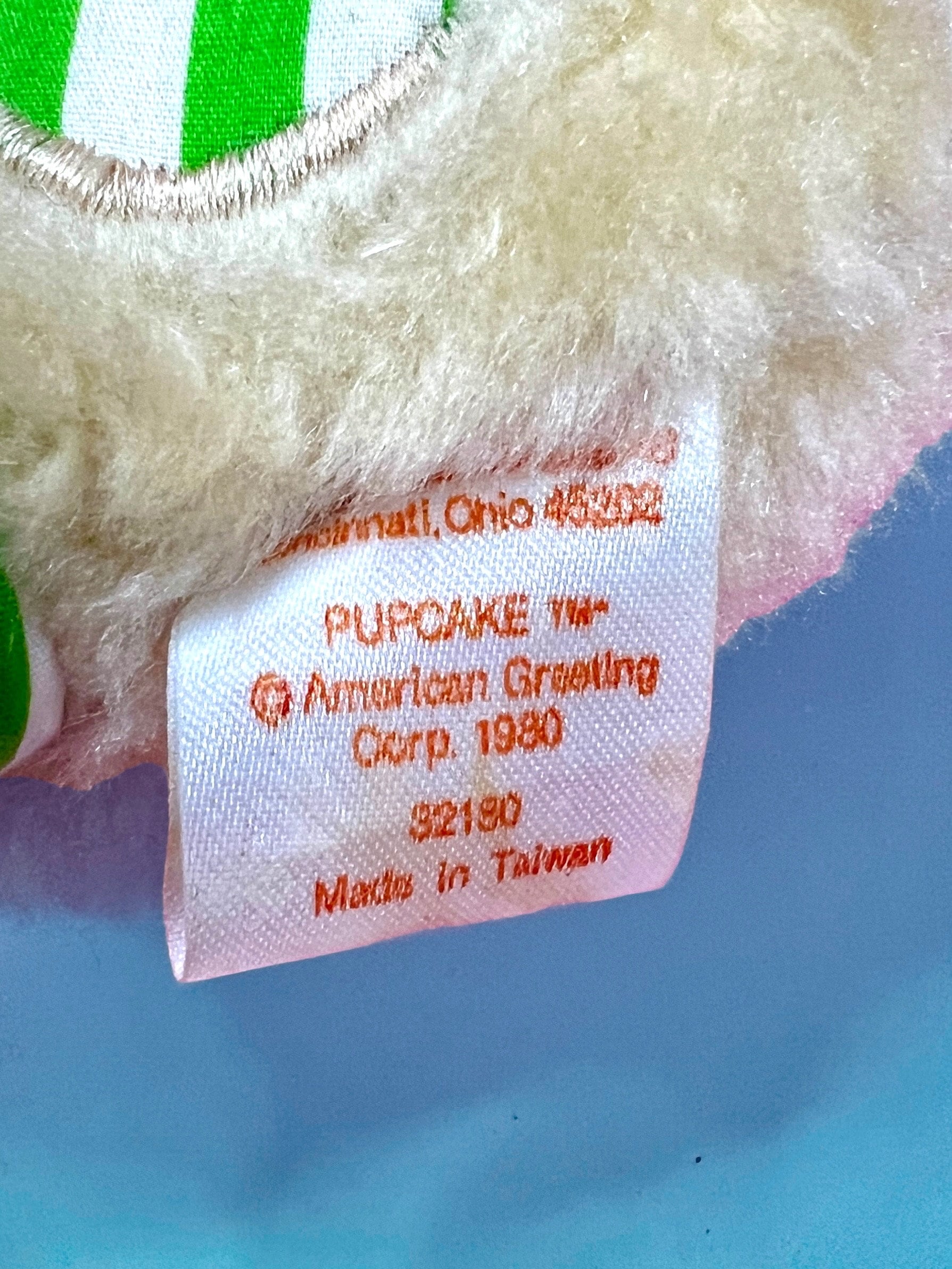 RARE 1980 Vintage Plush Pupcake the Dog with Original Tag from The World of Strawberry Shortcake Vintage 1980s. Gift options available! - Dolly Magic